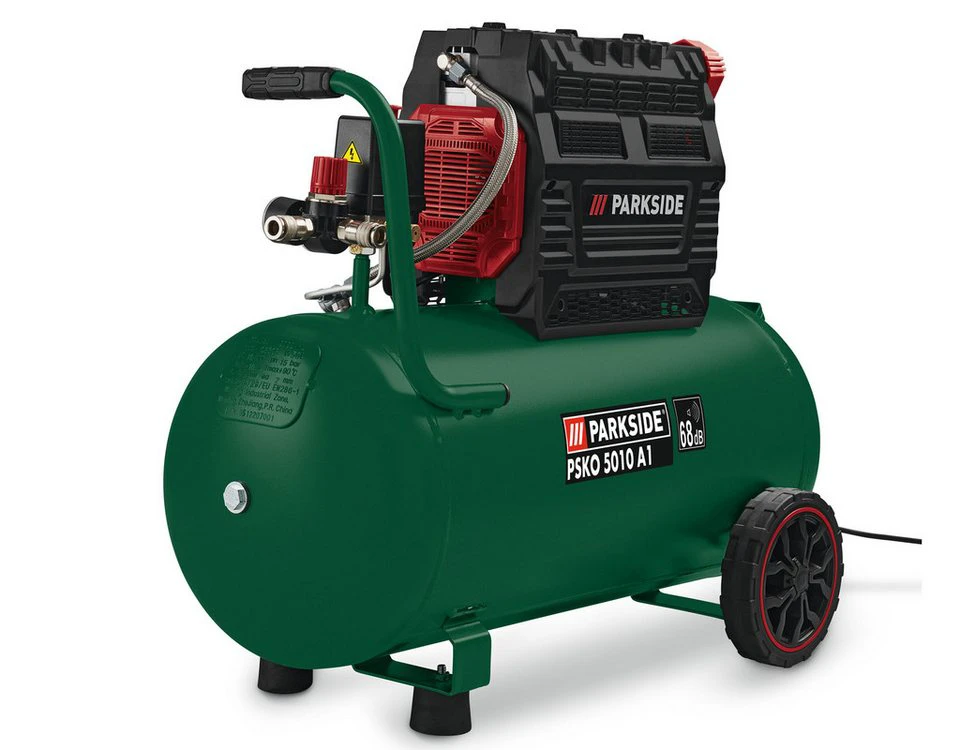 Parkside Kompressor PSKO 5010 A1 50 Liter 10 bar Silent