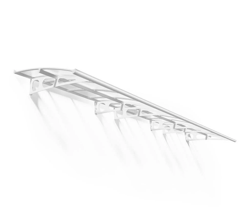 Palram - Canopia Vordach Bordeaux 6690 Metall Weiß 139x671 cm