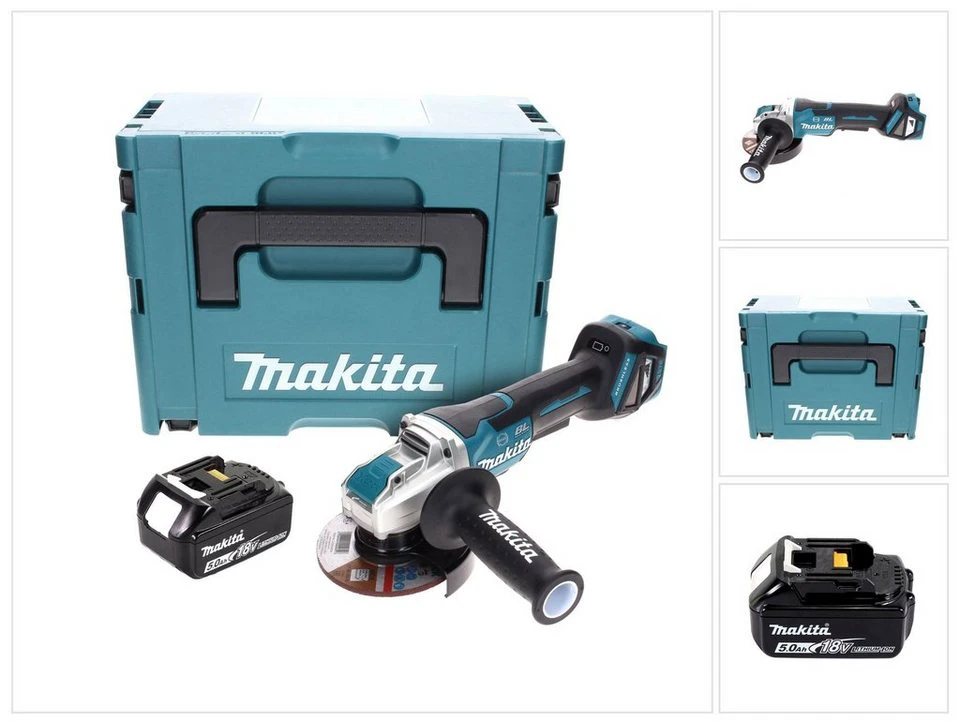 Makita DGA 519 Akku Winkelschleifer 18 V 125 mm Brushless X-Lock T1J