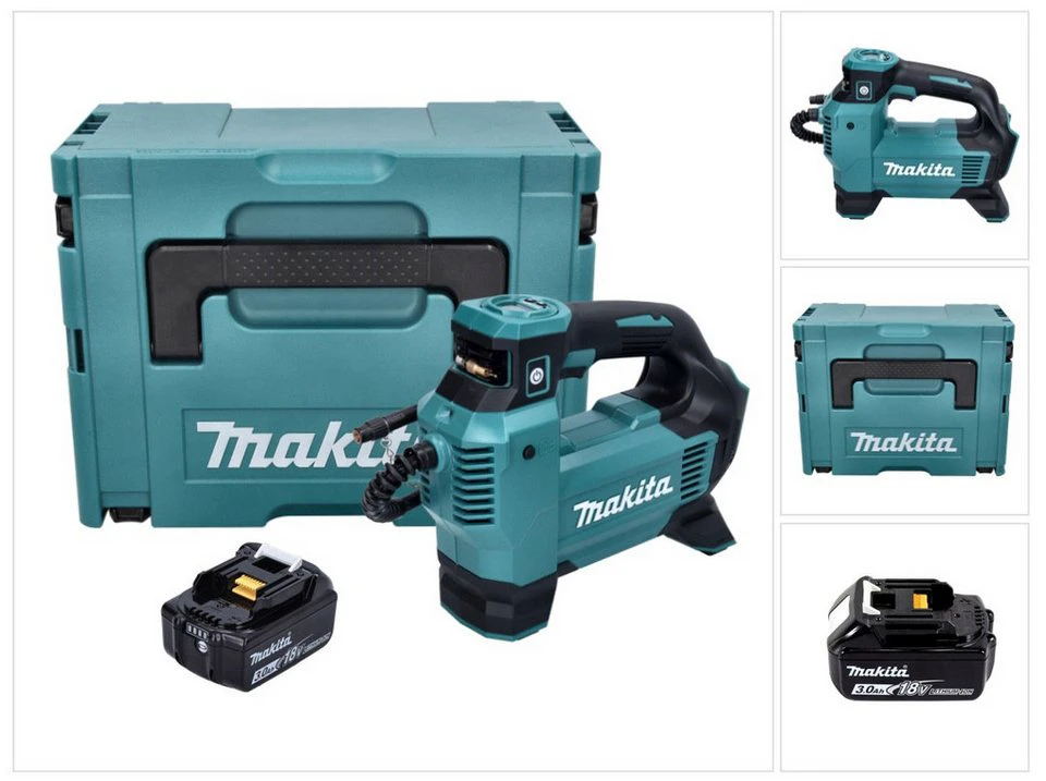 Makita Akku-Kompressor DMP 181 Z 18 V 11,1 bar 3,0 Ah Makpac