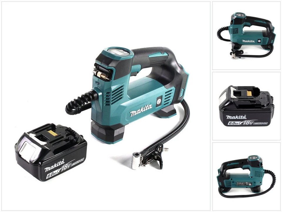 Makita Akku-Handkompressor DMP 180 G1 18 V 8,3 bar 6,0 Ah ohne Ladegerät