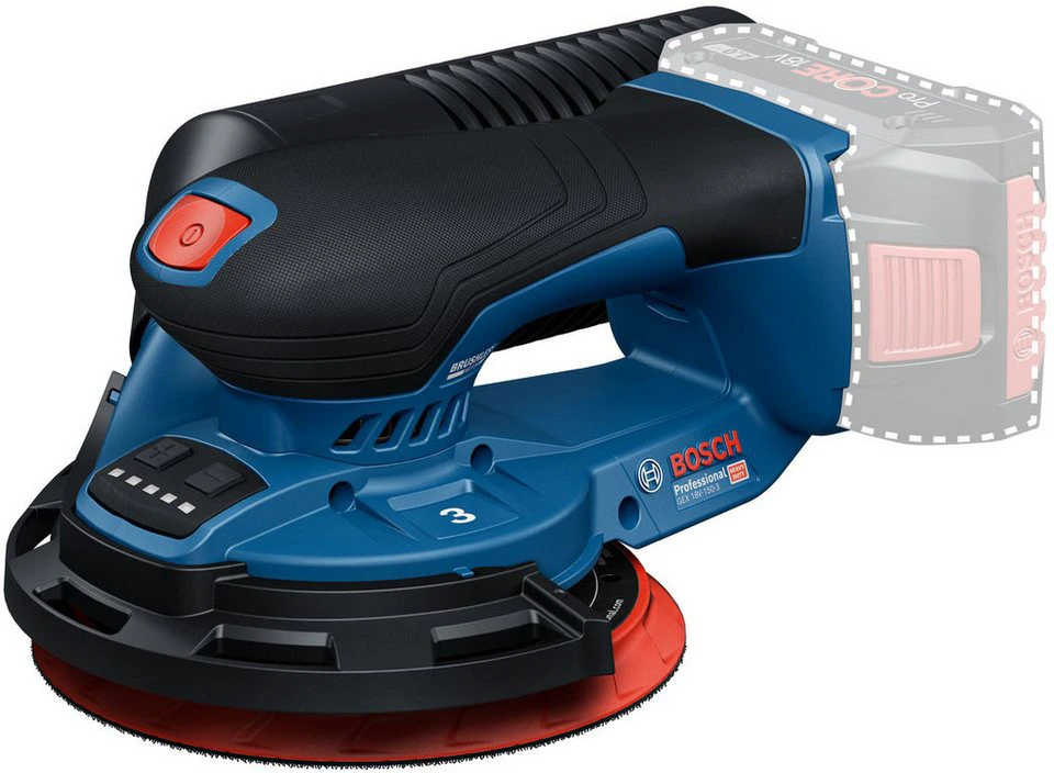 Bosch Professional Akku-Exzenterschleifer GEX 18V-150-3 ohne Akku ohne Ladegerät