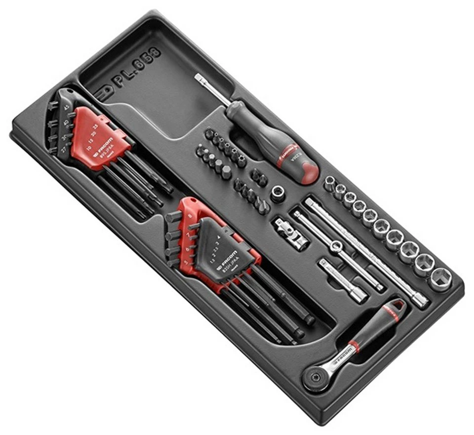 Facom MOD.R161-46 Modul Steckschlüssel 1/4'' 52 Teile R.161B