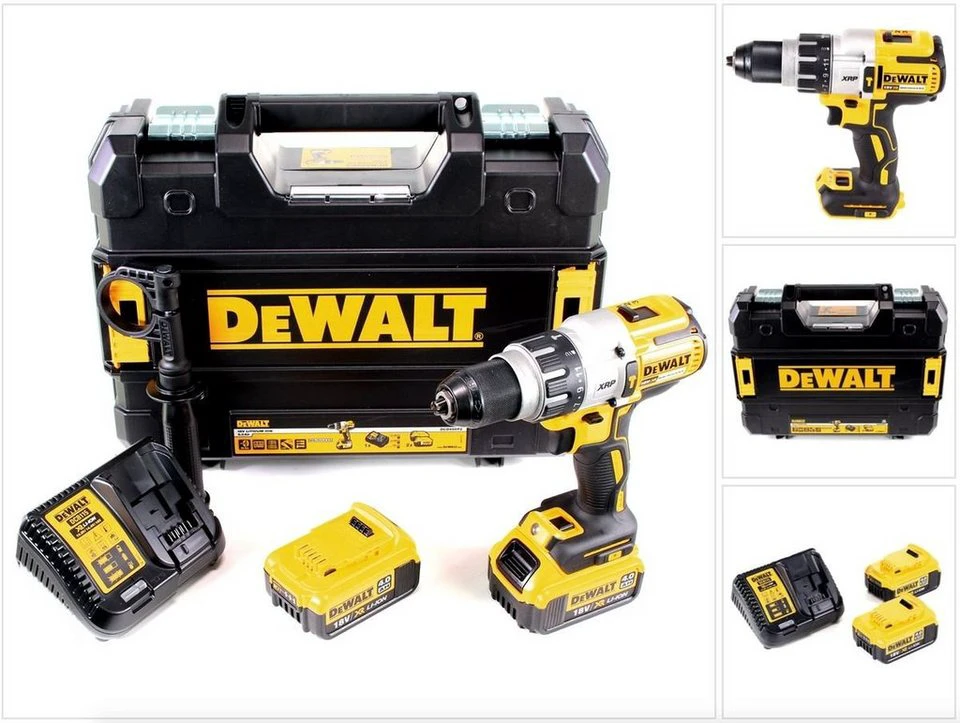 DeWalt DCD 996 Akku Schlagbohrschrauber 18 V 95 Nm Brushless 2x 4,0 Ah Akku