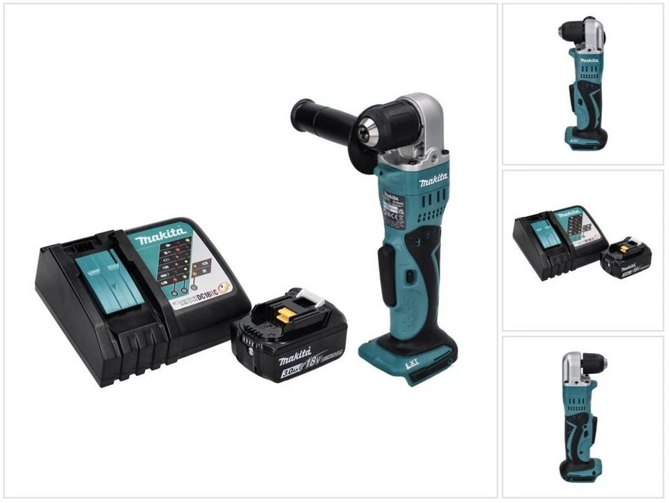Makita DDA 351 Akku-Winkelbohrmaschine RF1 18 V 13,5 Nm mit 3,0 Ah Akku