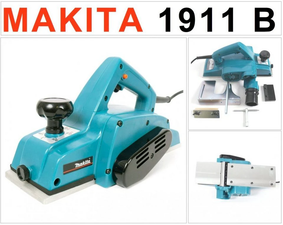 Makita Elektrohobel 1911 B 840 W Falzhobel Einhandhobel