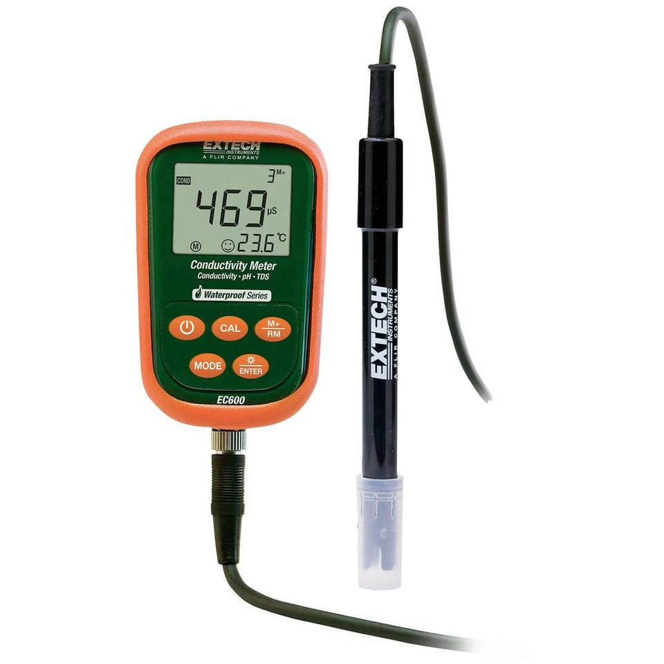 Extech Wasserzähler EC600 wasserdichtes Messgerät 7-in-1