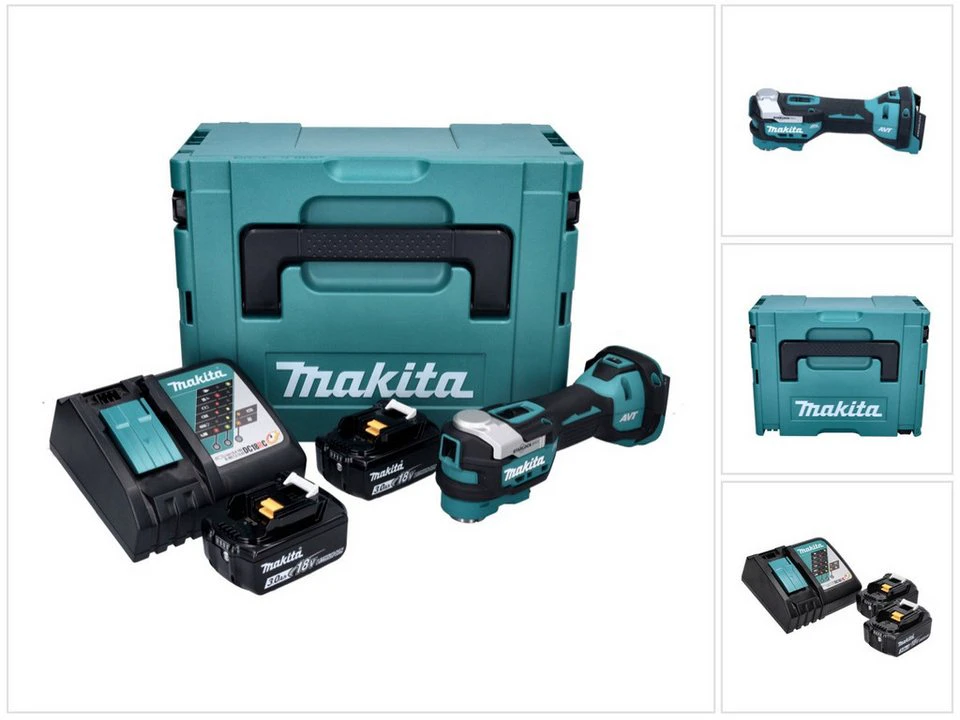 Makita Akku-Multifunktionswerkzeug DTM 52 RFJ 18 V Starlock Max Brushless