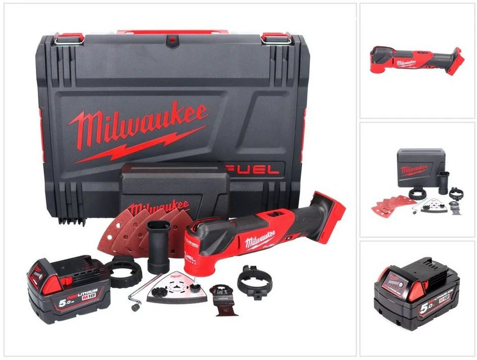 Milwaukee Akku-Multifunktionswerkzeug M18 FMT-501X FUEL 18 V Brushless 5,0 Ah