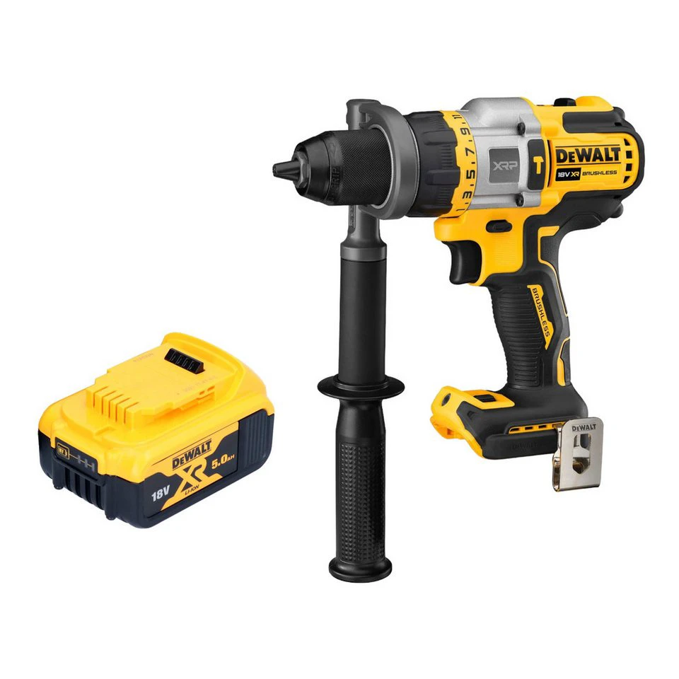 DeWalt Schlagbohrschrauber DCD 999 18 V 95 Nm Brushless mit 5,0 Ah Akku ohne Ladegerät