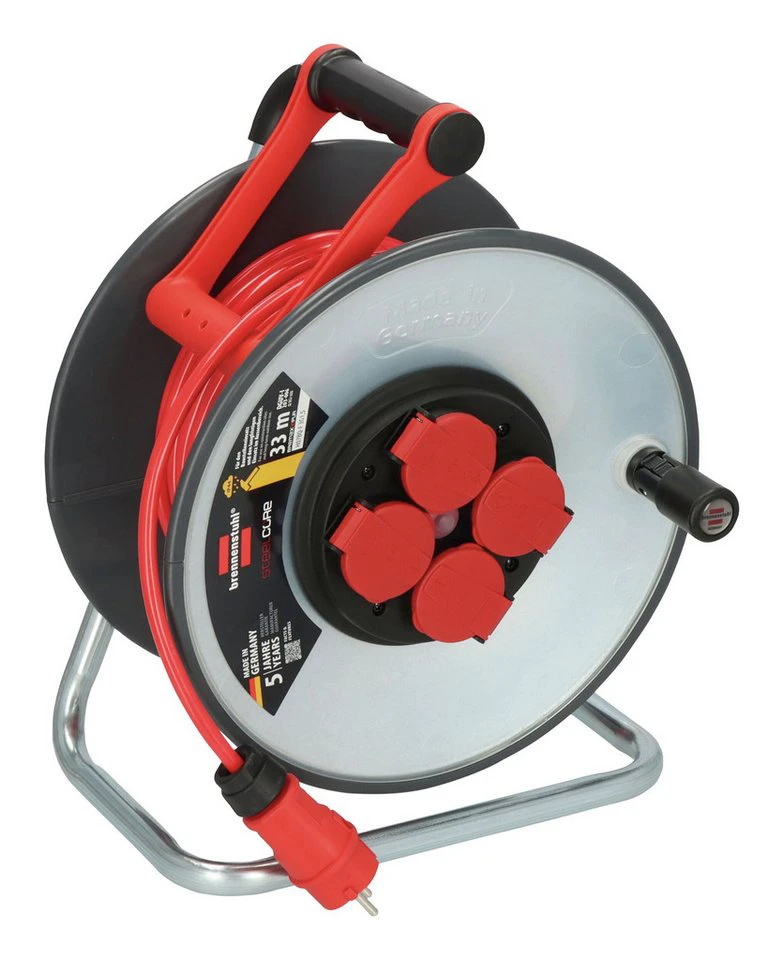 Brennenstuhl Kabeltrommel Stahlkern H07BQ-F3G1,5 33 m Professional