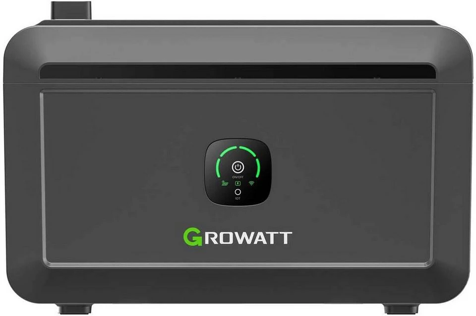 Growatt NOAH 2000 Solarbatterie für Balkonkraftwerke 2048Wh LiFePO4 IP66 erweiterbar