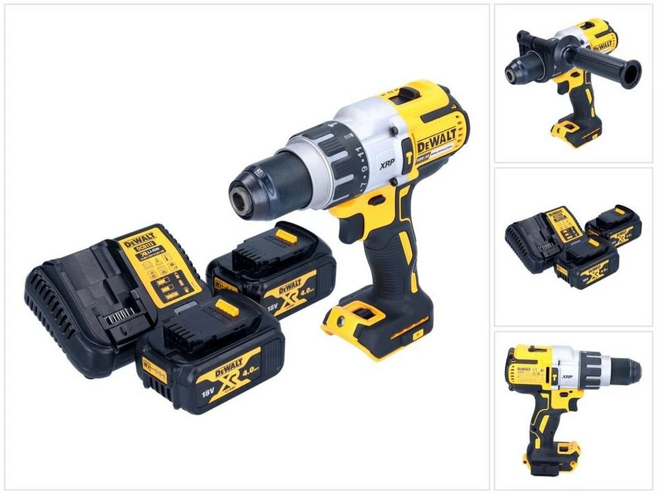DeWalt Akku-Schlagbohrschrauber DCD 996 18 V 95 Nm Brushless 2x Akku 4,0 Ah