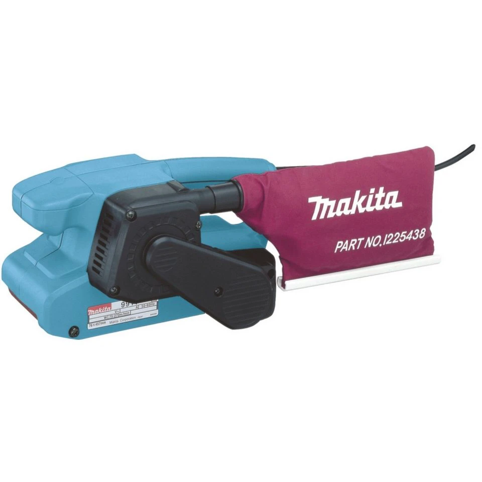 Makita Bandschleifer 9911 650 W blau mit elektronisch regelbarer Geschwindigkeit
