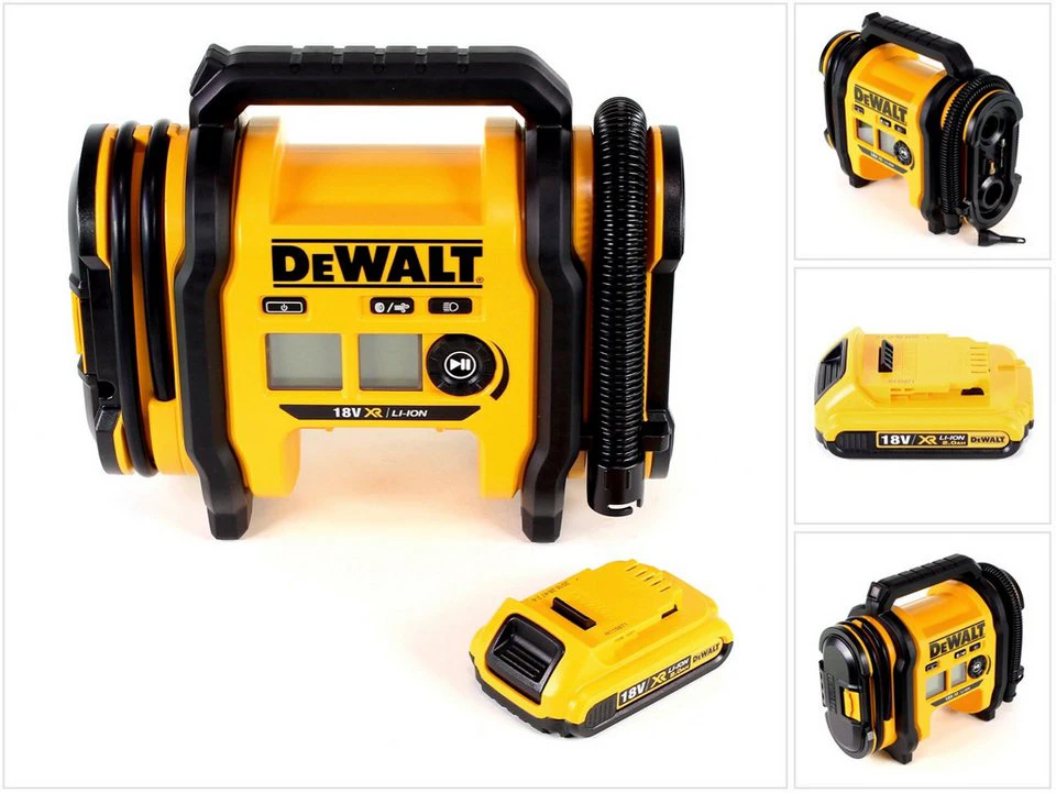 DeWalt Akku-Handkompressor DCC 018 N 18V 11bar mit 2,0Ah Akku