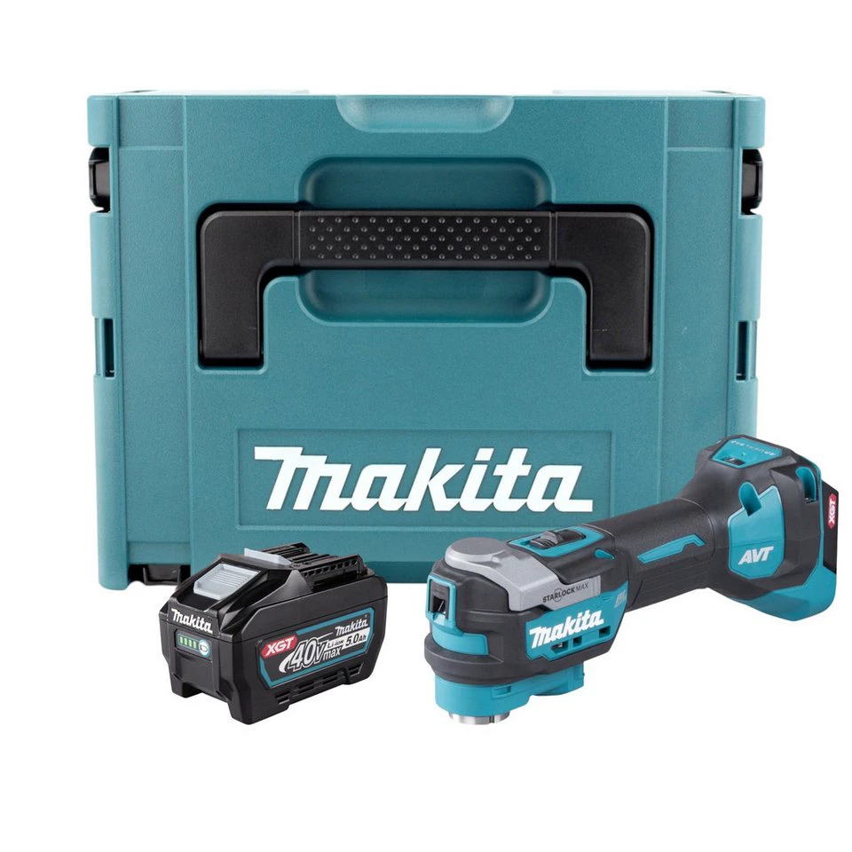Makita Akku-Multifunktionswerkzeug TM 001 GZ01 40 V max. Starlock Max mit 5,0 Ah Akku und Makpac