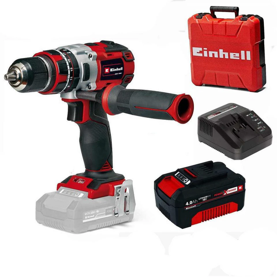 Einhell Akku-Schlagbohrschrauber TP-CD 18/80 Li-i BL 80 Nm mit Akku 4.0 Ah Koffer