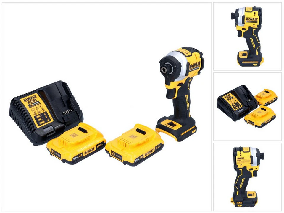 DeWalt Akku-Schlagschrauber DCF 850 18 V 205 Nm 1/4 Zoll Brushless 2x Akku