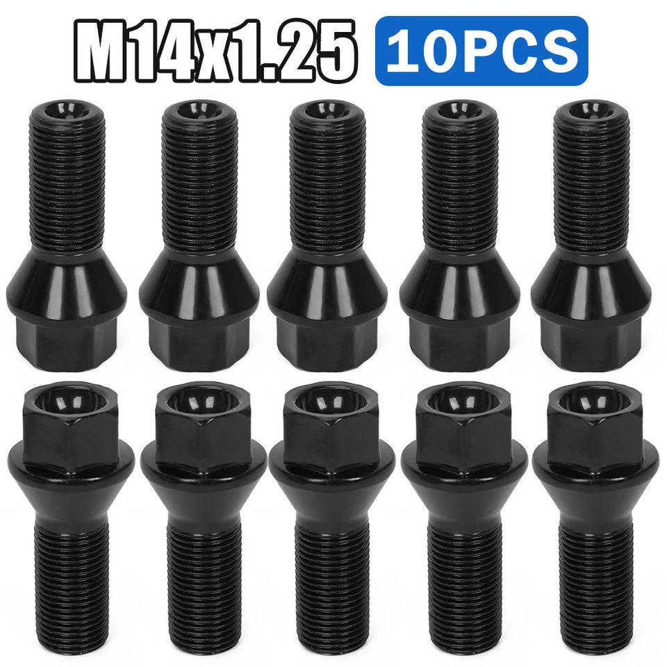 OSTWOLKE Radschrauben-Set 10 Stück M14x1,25 SW17 BMW X3 X5 E70 F30 F20 F25 36136781151