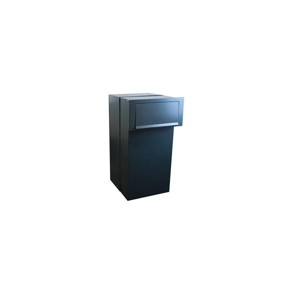 Letterbox24 Briefkasten F-05 XXL Mauerdurchwurf Paketkasten RAL7016 Tiefe 300-510 mm