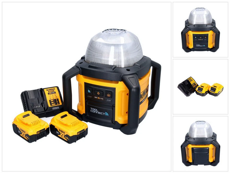 DeWalt Baustrahler DCL 074 Akku Baustellenstrahler 18 V 5000 lm 4000 Kelvin