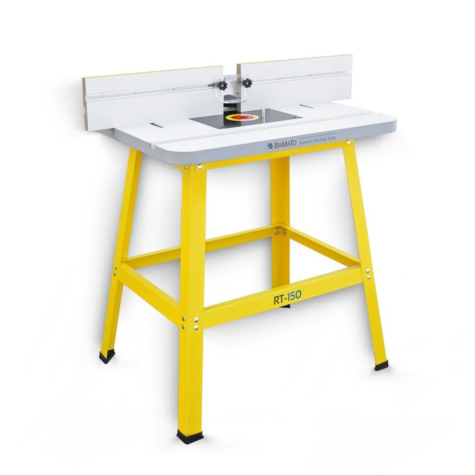 BAMATO Oberfrästisch RT-150 4-tlg. gummierte Füße MDF T-Nut