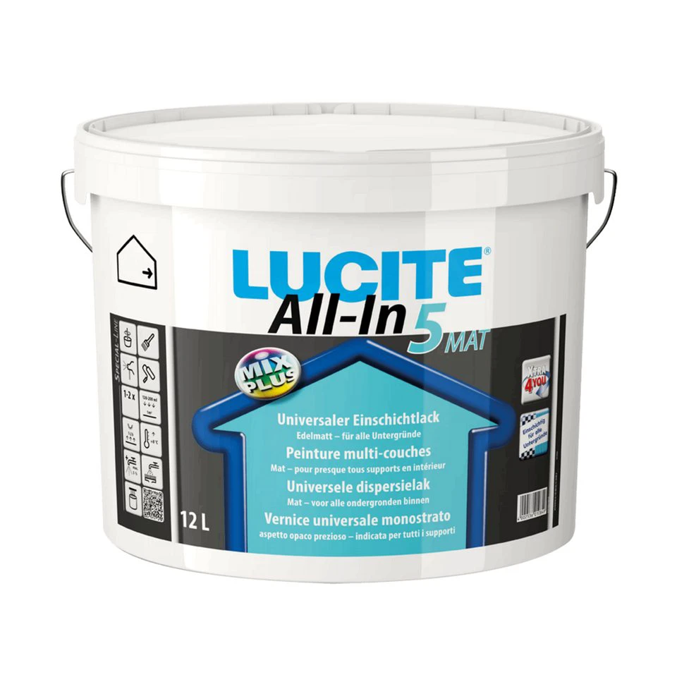 Pictolor LUCITE® All-In 5 Mat Wandfarbe 12 Liter