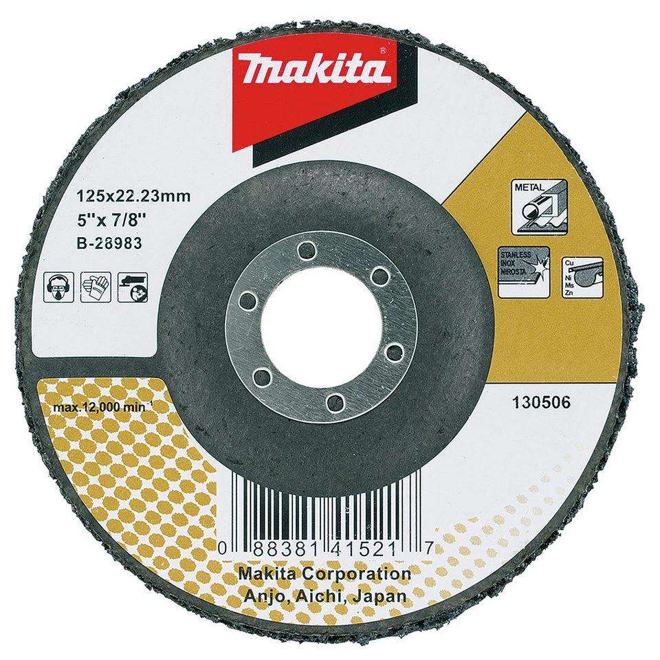 Makita Reinigungsscheibe 125 mm schwarz glasfaserverstärkt Silikonkarbid