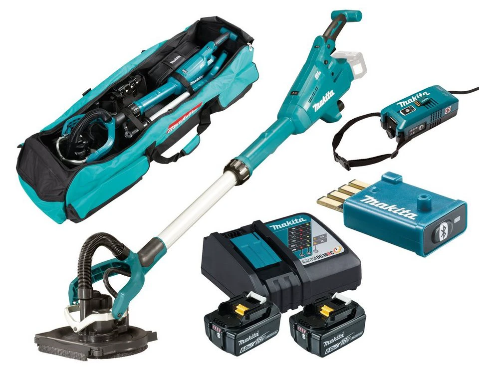 Makita Deckenschleifer DSL800Z6 Akku-Langhalsschleifer AWS teleskopierbar