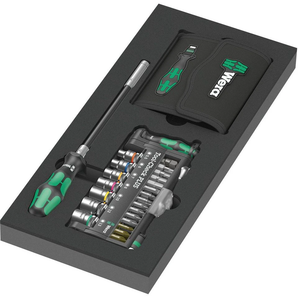 Wera 9750 Kraftform Kompakt und Tool-Check PLUS Werkzeugset 57-teilig 1/4 Zoll