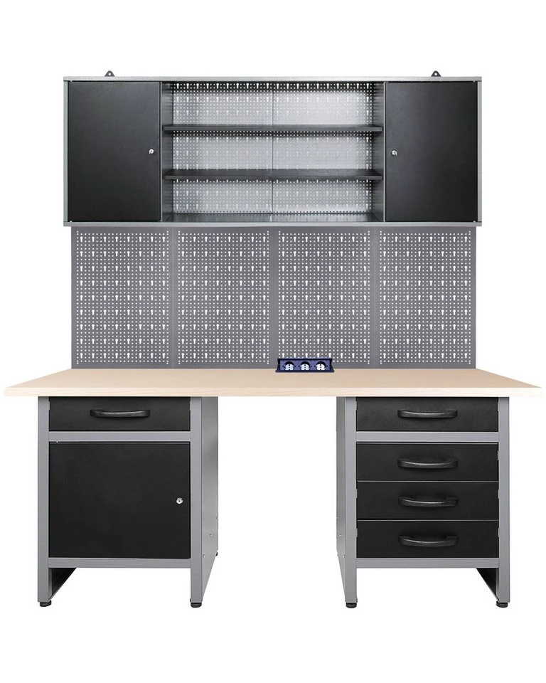 ONDIS24 Werkstatt-Set Harry 160 cm Werkbank Werkzeugschrank