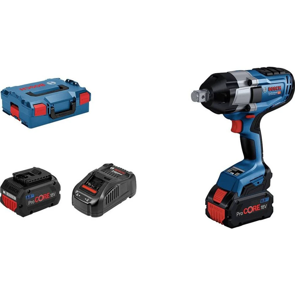 Bosch Professional GDS 18V-1050 H 06019J8502 Akku-Drehschlagschrauber 1050 Nm 18 V 2x 8 Ah Ladegerät Koffer