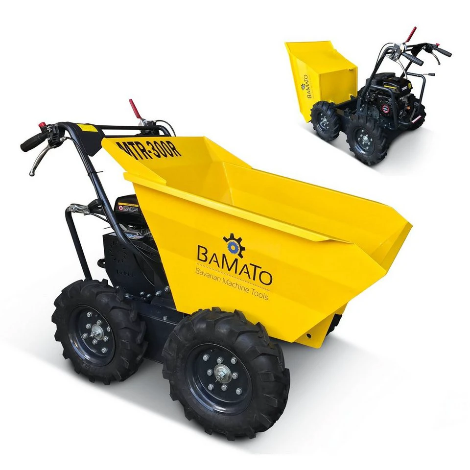 BAMATO Motorschubkarre MTR-300R 125 l 1-tlg. Raddumper Dumper Allraddumper