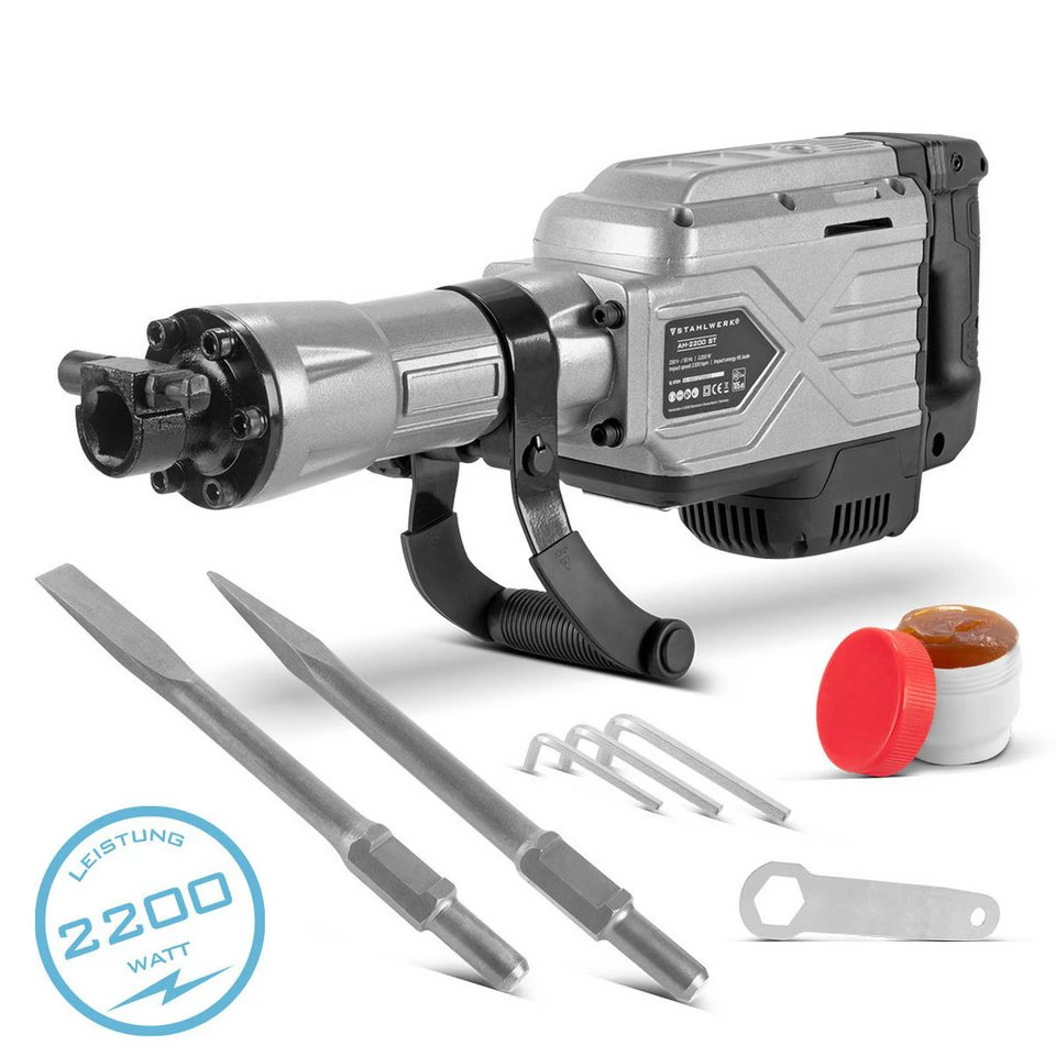 STAHLWERK Abbruchhammer AH-2200 ST 2.200 Watt 2.100 bpm 65 Joule
