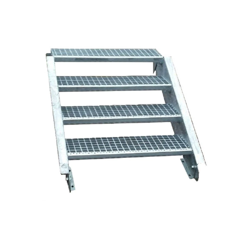 SRM Design Außentreppe 4 Stufen verzinkt B. 100 cm H. 55-85 cm