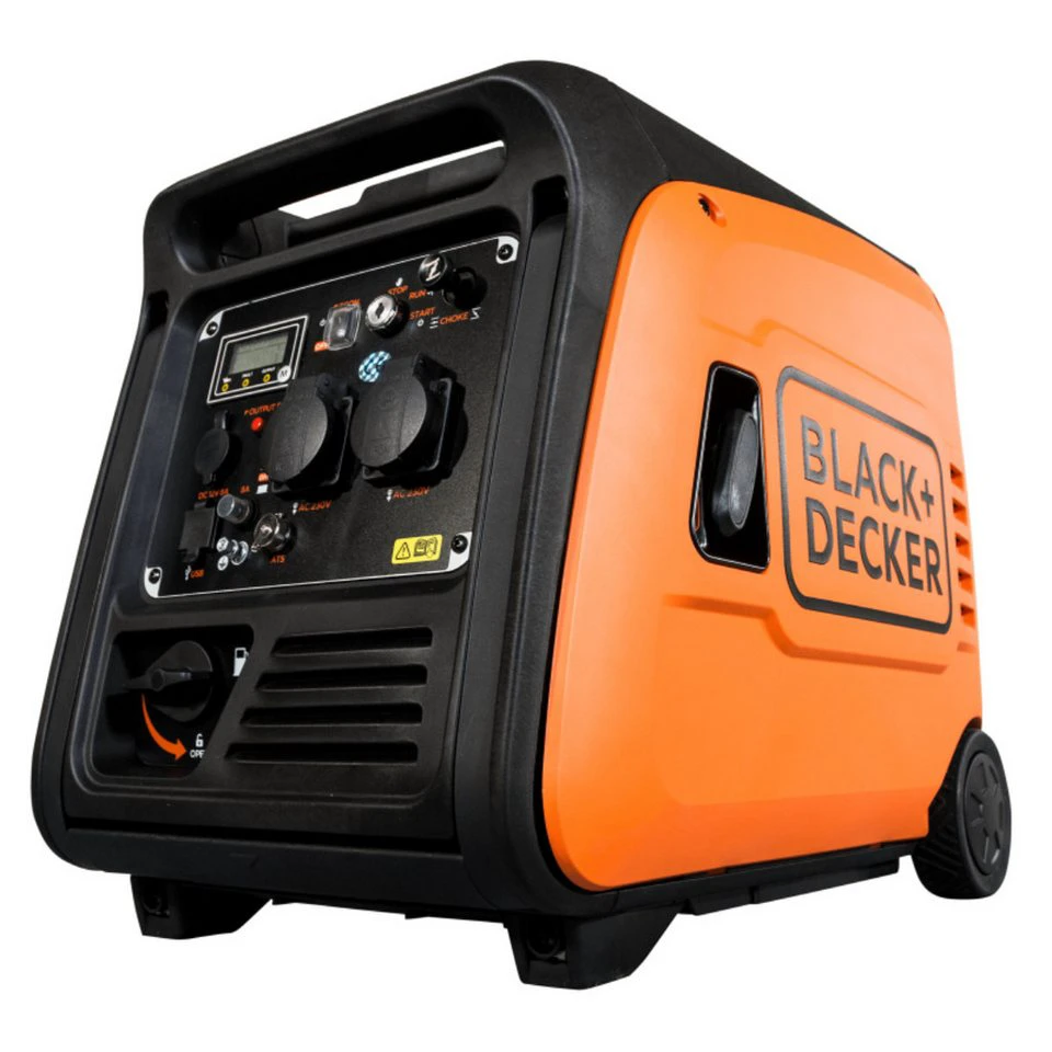 Black + Decker BXGNI4000E Inverter Stromaggregat Benzin 3900 Watt