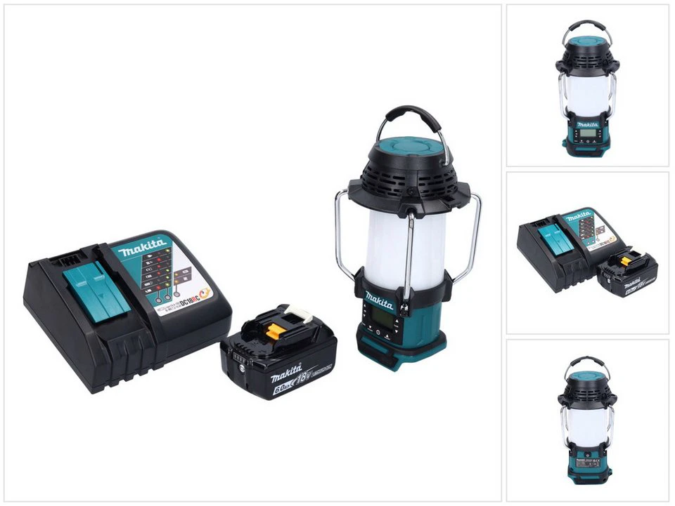 Makita DMR 055 Akku Radio 18 V FM mit Laterne 360° Taschenlampe