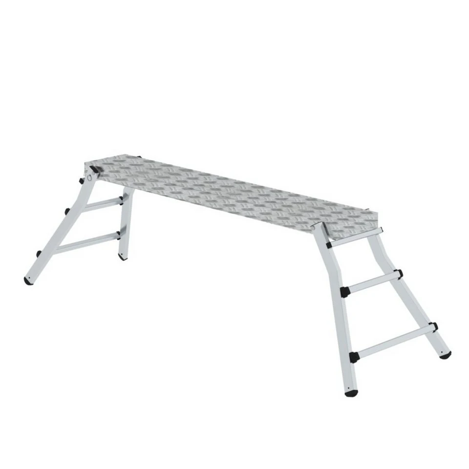 Munk Vielzweckleiter ML Arbeitsdiele 30409 klappbar Aluminium 2 x 3 Stufen