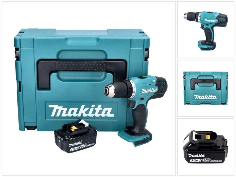 Makita Akku-Bohrschrauber DDF 453 18 V 42 Nm 3,0 Ah Akku Makpac