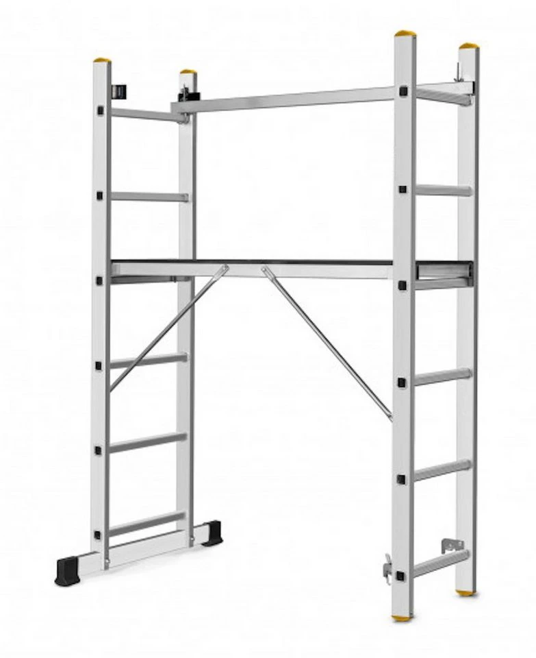 TRIZERATOP Klappgerüst Mehrzweckleiter Gerüst 114x33cm 2x6 Spr. BASIC