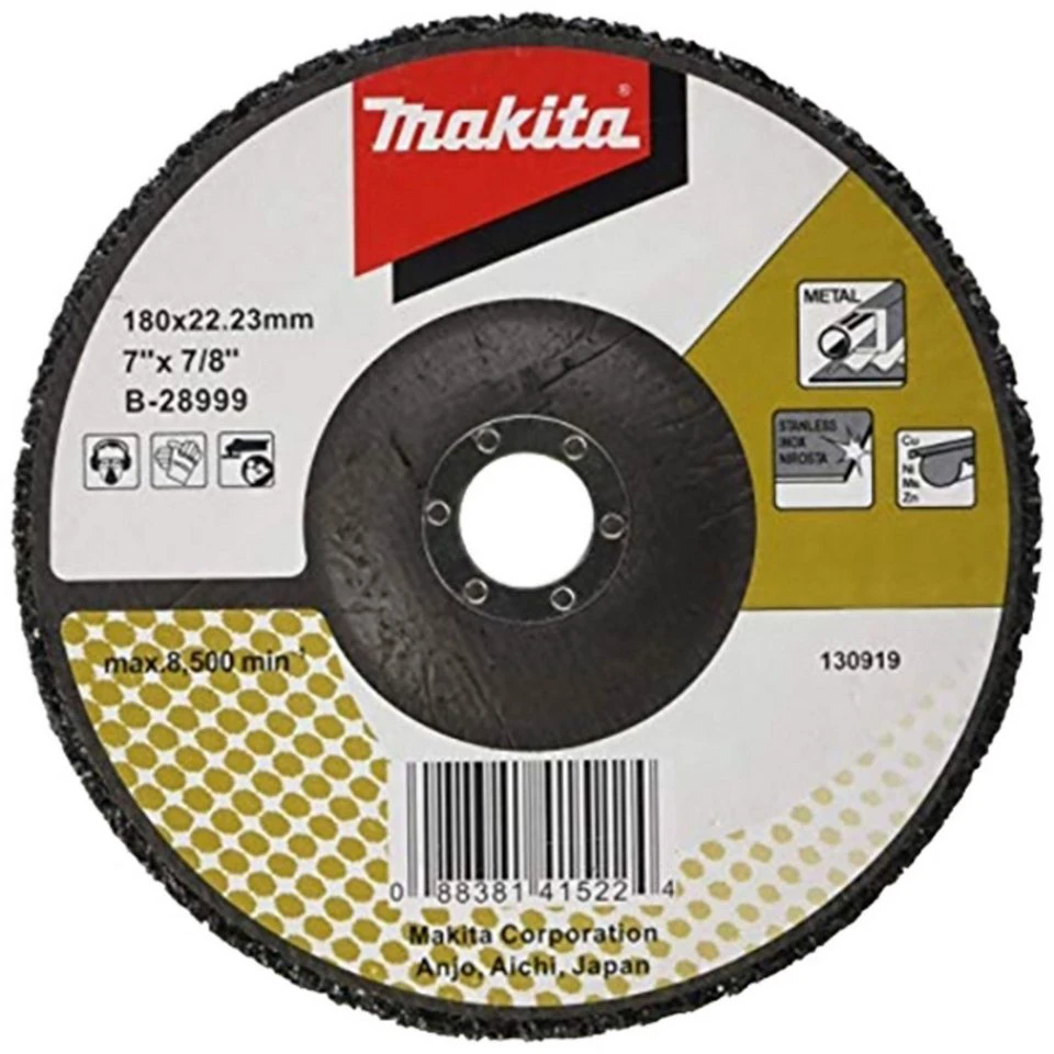 Makita Reinigungsscheibe schwarz 180 mm glasfaserverstärkt