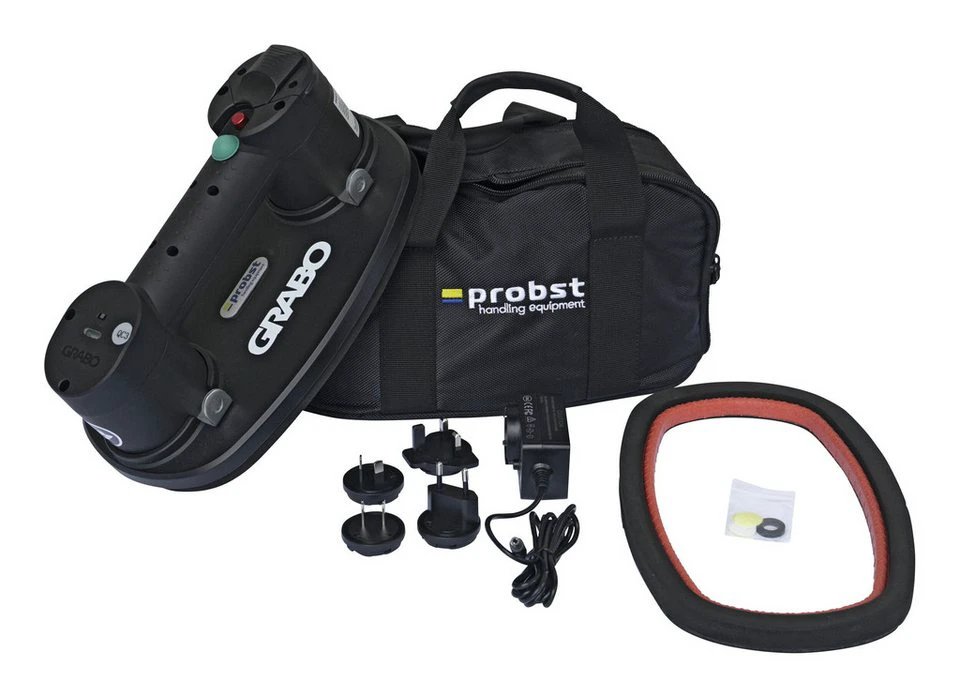 Probst Flieguan-Akku-Handy mit Manometer Saugheber 120 kg Traglast