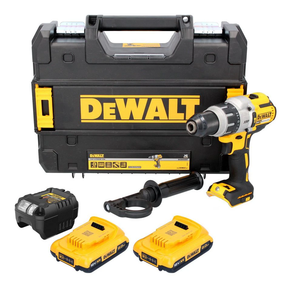DeWalt DCD 996 Akku Schlagbohrschrauber 18 V 95 Nm Brushless 2x Akku 2,0 Ah Ladegerät TSTAK