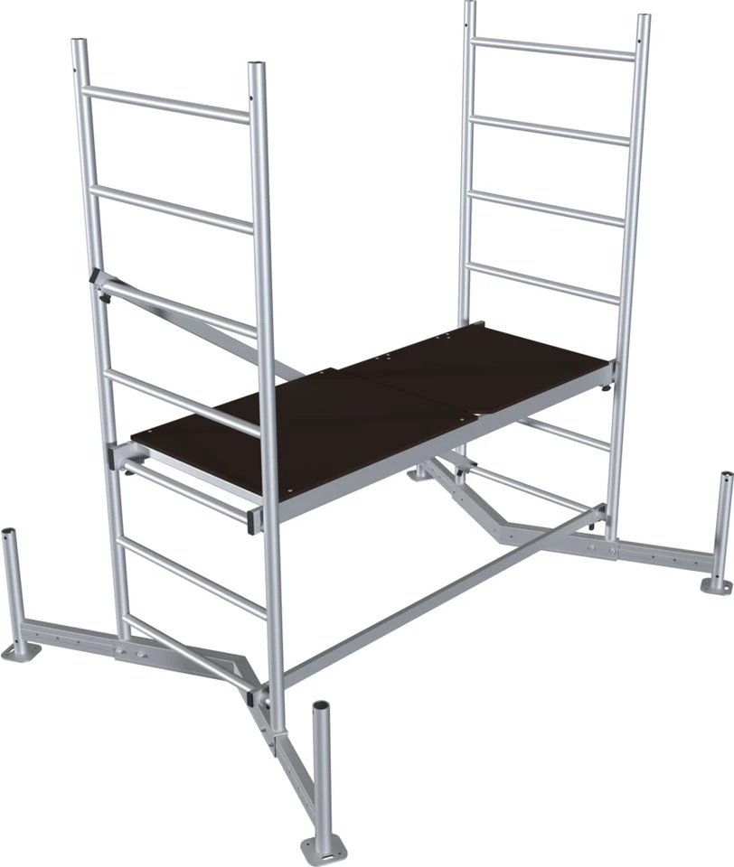 KRAUSE Arbeitsgerüst ClimTec System Alu-Grundgerüst aufstockbar Arbeitshöhe 3 Meter
