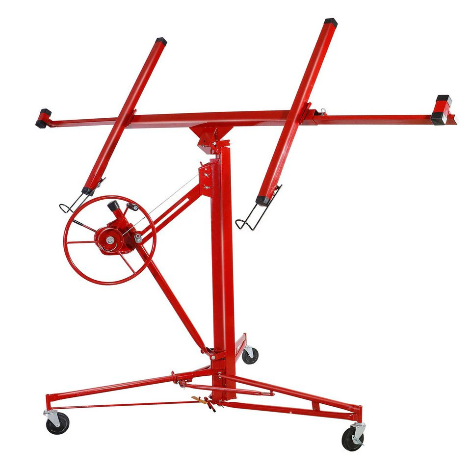 CCLIFE Plattenheber klappbar für Trockenbau Rigipsplatten XXL Höhe 140-350 cm