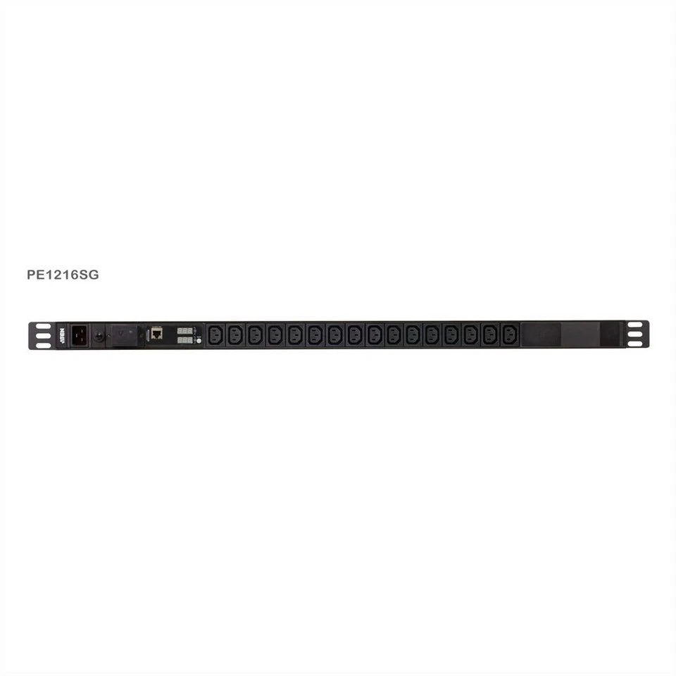 Aten PE1216SG 0U Basis PDU mit Messfunktion Überspannungsschutz 16 Ausgänge