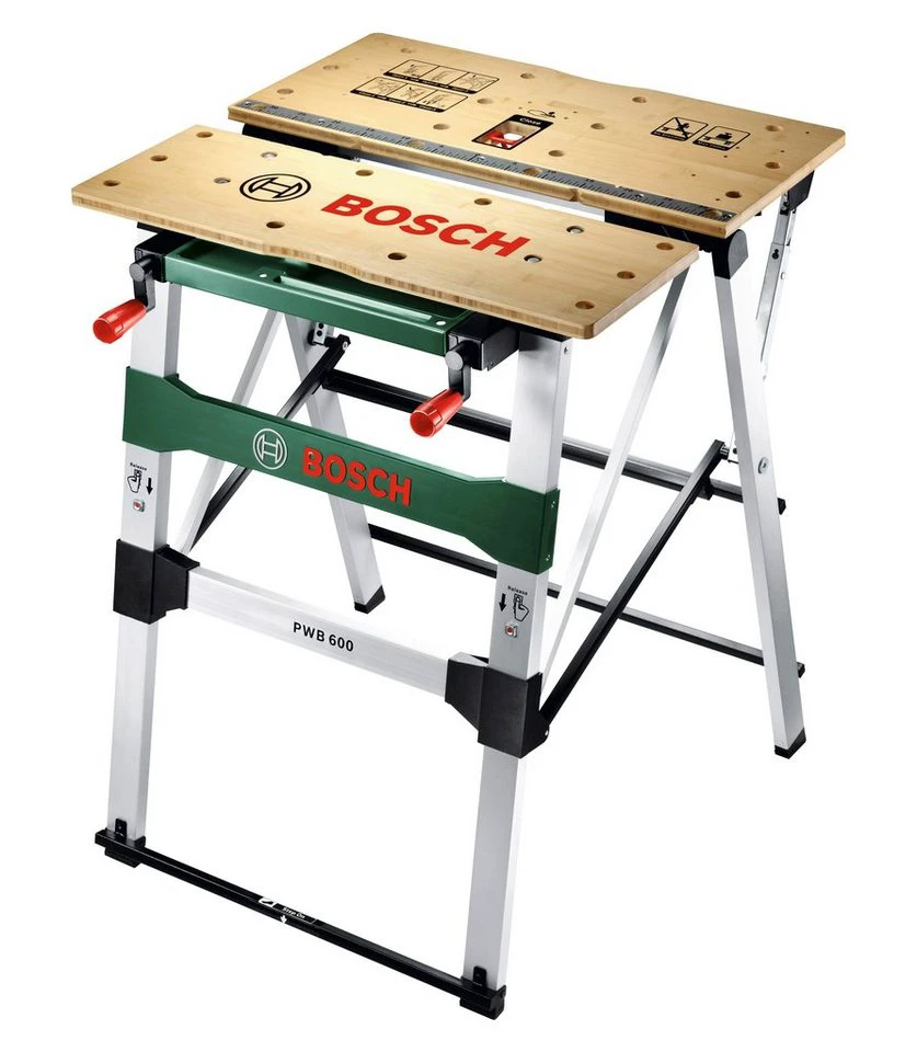 Bosch Home & Garden Werkbank PWB 600 78 x 75 x 85 cm Bambus-Oberfläche