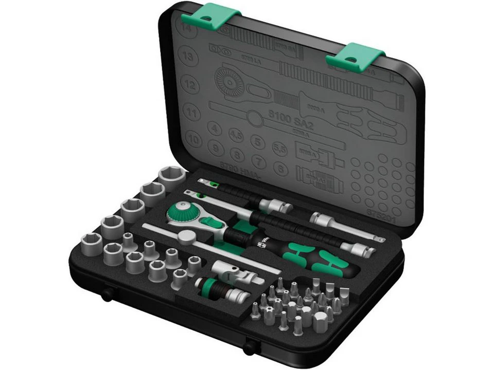 Wera Ratsche 8100 SA 2 Zyklop Set 42-teilig 72 Zähne 1/4 Zoll