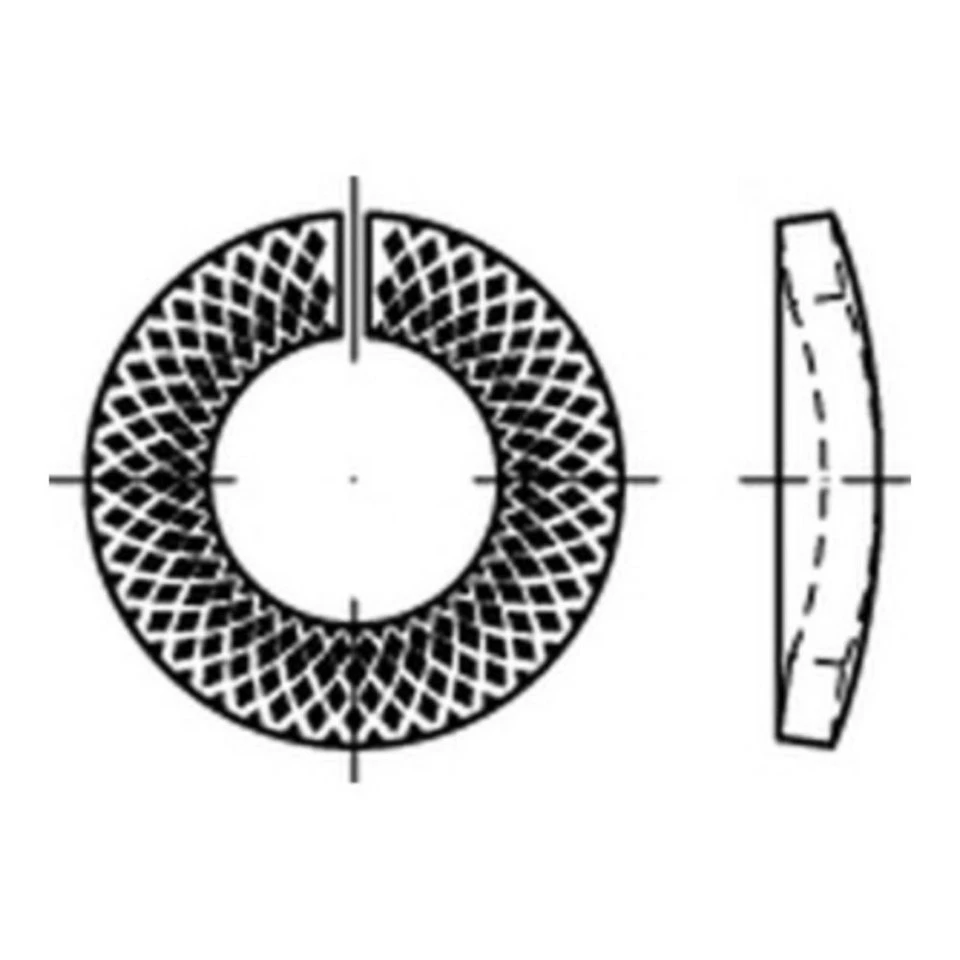 Reyher Sperrkantringe 88130 1.4310 18 x 29,4 x 3,5 blank Standardausführung