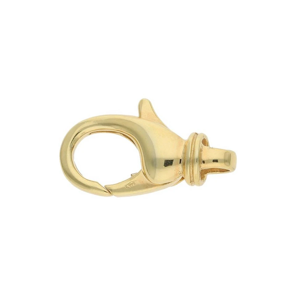 JuwelmaLux Perlenschließe Karabiner 585/000 14 Karat Gold poliert 23,4 x 11,0 mm